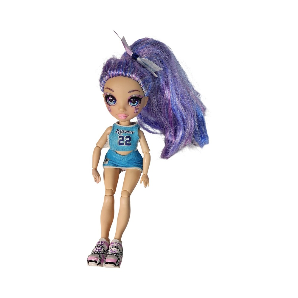 2019 Rainbow High Violet Willows Cheer Cheerleader Fashion Doll Collectible